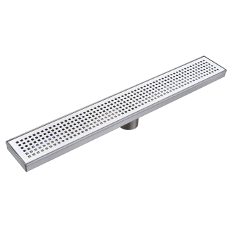 26'' Pattern Grate Linear Shower Drain with 2" Outlet