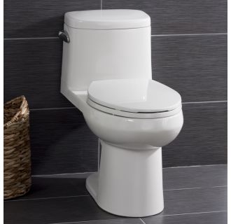 One-Piece High Efficiency Toilet with Elongated Chair Height Bowl (Includes Slow-Close Seat and Wax Ring)