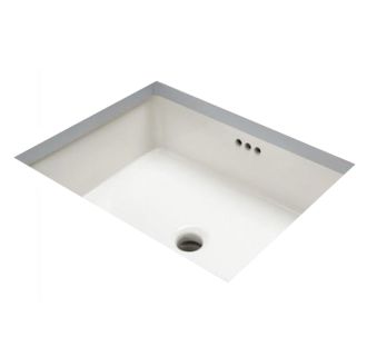 17-1/8" Undermount Bathroom Sink with Overflow
