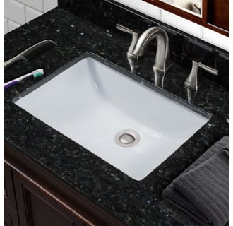 18-3/4" Undermount Bathroom Sink with Overflow (Mounting Clips Included)