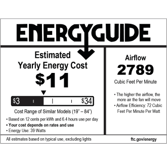 A thumbnail of the Modern Fan Co. Ball Flush with Light Kit Energy Guide - 42"