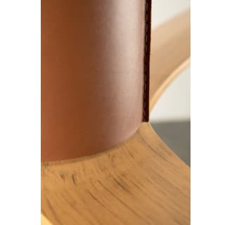 A thumbnail of the Modern Fan Co. LeatherLuxe Tan Leather sleeve and Maple blades closeup