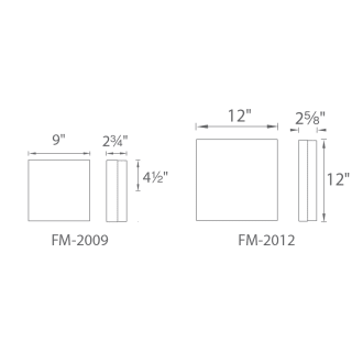 A thumbnail of the Modern Forms FM-2012 Line Drawing