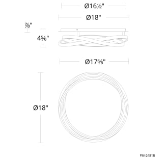 A thumbnail of the Modern Forms FM-24818 Line Drawing