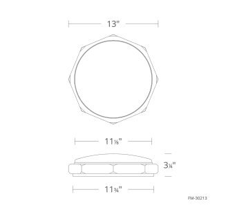 A thumbnail of the Modern Forms FM-30213-27 Line Drawing