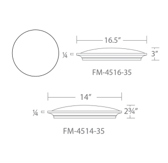 A thumbnail of the Modern Forms FM-4514 Line Drawing