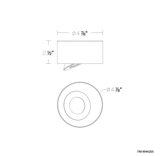 A thumbnail of the Modern Forms FM-W44205-30 Line Drawing