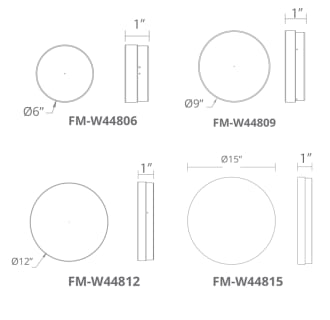 A thumbnail of the Modern Forms FM-W44806-27 Line Drawing