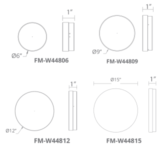 A thumbnail of the Modern Forms FM-W44806 Line Drawing