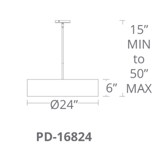 A thumbnail of the Modern Forms PD-16824 Modern Forms-PD-16824-Line Drawing