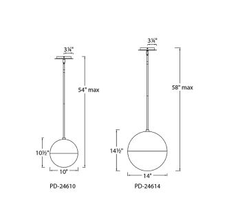 Modern Forms PD-24610-PN Polished Nickel Punk 1 Light LED ...