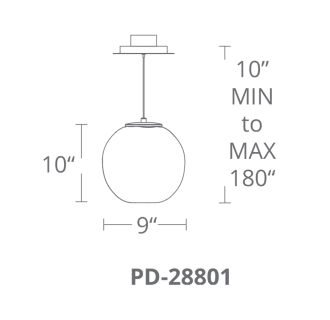 A thumbnail of the Modern Forms PD-28801 Modern Forms-PD-28801-Line Drawing