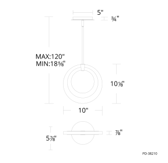 A thumbnail of the Modern Forms PD-38210 Line Drawing