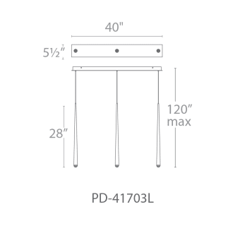 A thumbnail of the Modern Forms PD-41703L Modern Forms-PD-41703L-Line Drawing