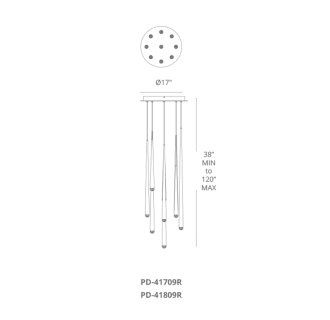 A thumbnail of the Modern Forms PD-41809R Modern Forms-PD-41809R-Line Drawing