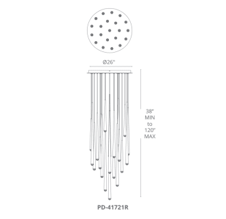 A thumbnail of the Modern Forms PD-41821R Line Drawing