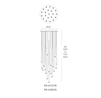 A thumbnail of the Modern Forms PD-41821R Modern Forms-PD-41821R-Line Drawing