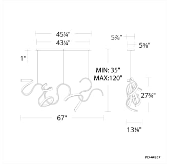 A thumbnail of the Modern Forms PD-44267 Line Drawing