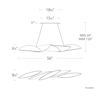 A thumbnail of the Modern Forms PD-64256 Line Drawing