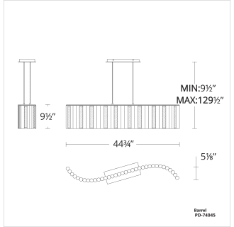 A thumbnail of the Modern Forms PD-74045 Line Drawing