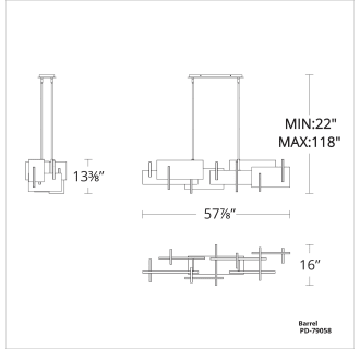 A thumbnail of the Modern Forms PD-79058 Line Drawing