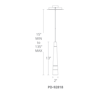 A thumbnail of the Modern Forms PD-92818 Modern Forms-PD-92818-Line Drawing