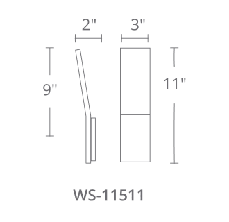 A thumbnail of the Modern Forms WS-11511 Line Drawing