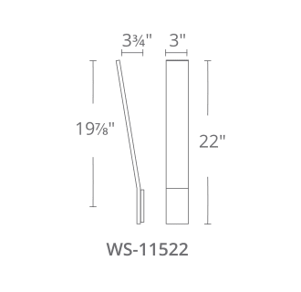 A thumbnail of the Modern Forms WS-11522 Line Drawing