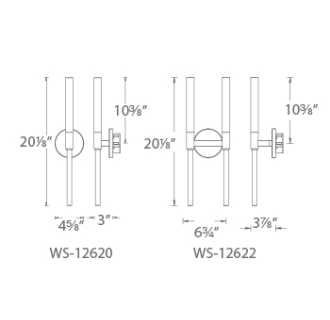 A thumbnail of the Modern Forms WS-12620 Line Drawing