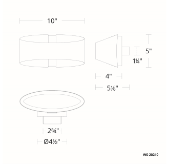 A thumbnail of the Modern Forms WS-20210 Line Drawing