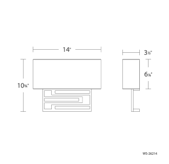 A thumbnail of the Modern Forms WS-26214-27 Line Drawing