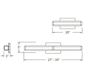 A thumbnail of the Modern Forms WS-3120 Line Drawing