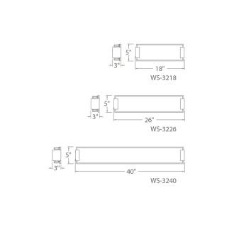 A thumbnail of the Modern Forms WS-3226 Line Drawing