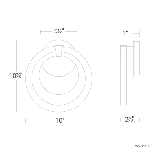 A thumbnail of the Modern Forms WS-38211 Line Drawing