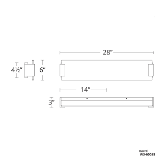 A thumbnail of the Modern Forms WS-60028 Line Drawing