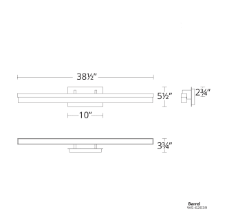 A thumbnail of the Modern Forms WS-62039 Line Drawing