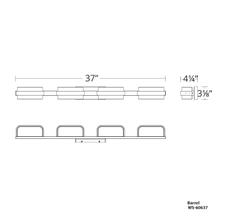 A thumbnail of the Modern Forms WS-63037 Line Drawing