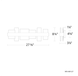 A thumbnail of the Modern Forms WS-68127 Line Drawing
