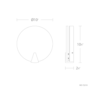 A thumbnail of the Modern Forms WS-72210 Line Drawing