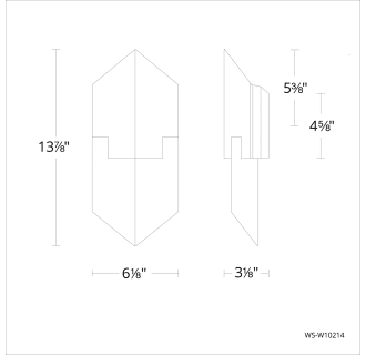 A thumbnail of the Modern Forms WS-W10214 Line Drawing