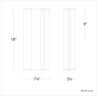 A thumbnail of the Modern Forms WS-W16218 Line Drawing