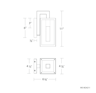 A thumbnail of the Modern Forms WS-W24211 Line Drawing