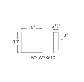 A thumbnail of the Modern Forms WS-W38610 Line Drawing