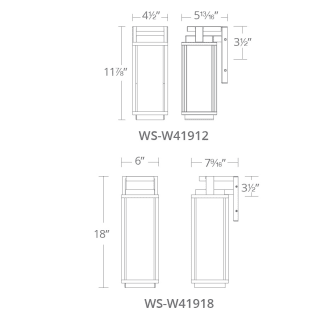 A thumbnail of the Modern Forms WS-W41918 Line Drawing