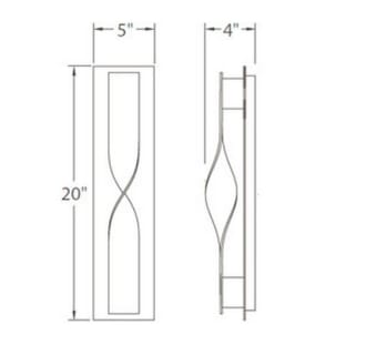 A thumbnail of the Modern Forms WS-W5620 Line Drawing