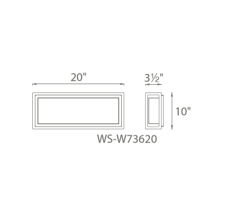 A thumbnail of the Modern Forms WS-W73620 Line Drawing