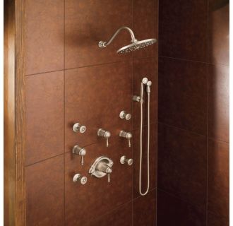 A thumbnail of the Moen 1025 Installed Shower System in Nickel