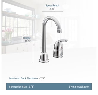 A thumbnail of the Moen 4904 Moen-4904-Lifestyle Specification View
