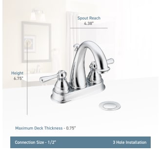 A thumbnail of the Moen 6121 Moen-6121-Lifestyle Specification View