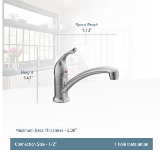 A thumbnail of the Moen 7423 Moen-7423-Lifestyle Specification View